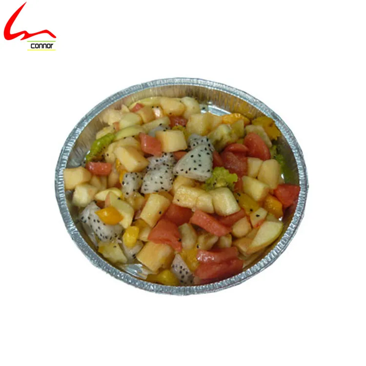 
8Inch Flan Dish Disposable Shallow Aluminum Foil Round Pie Platter 