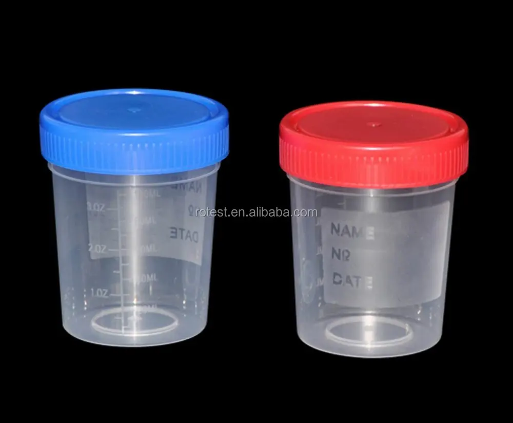 Test Cup 120ml Plastic Urine Container Specimen Urine Collection Container Urine Collection Cup