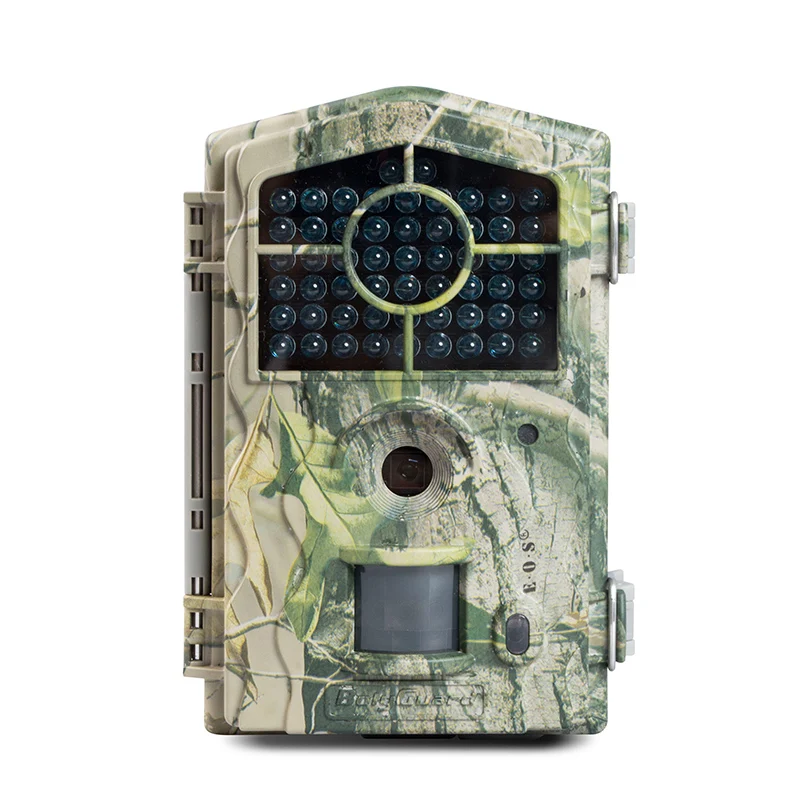 BolyGuard 30MP Black IR No Glow Hunting Photo Trap 2 Inch LCD Display Digital Trail Camera 100ft Detection Support Solar Panel