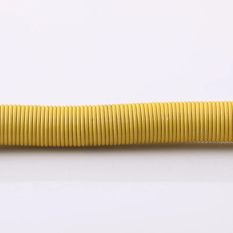 2019 hot sale Eco-friendly yellow PE coated flexible natural  gas hose for kitchen
