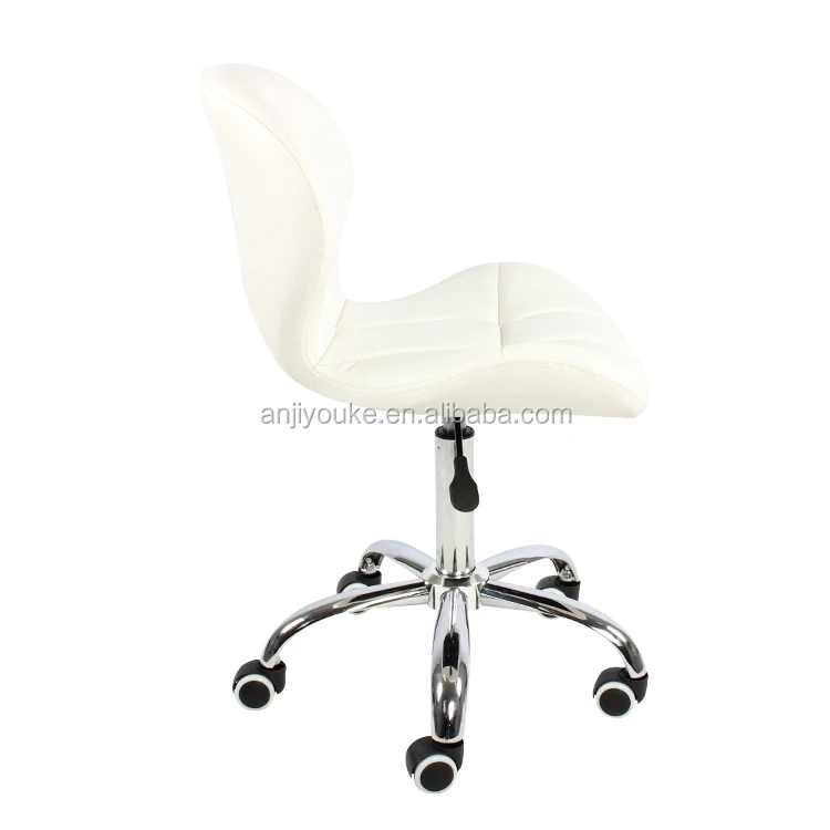 
High quality modern shell-like rolling stool 