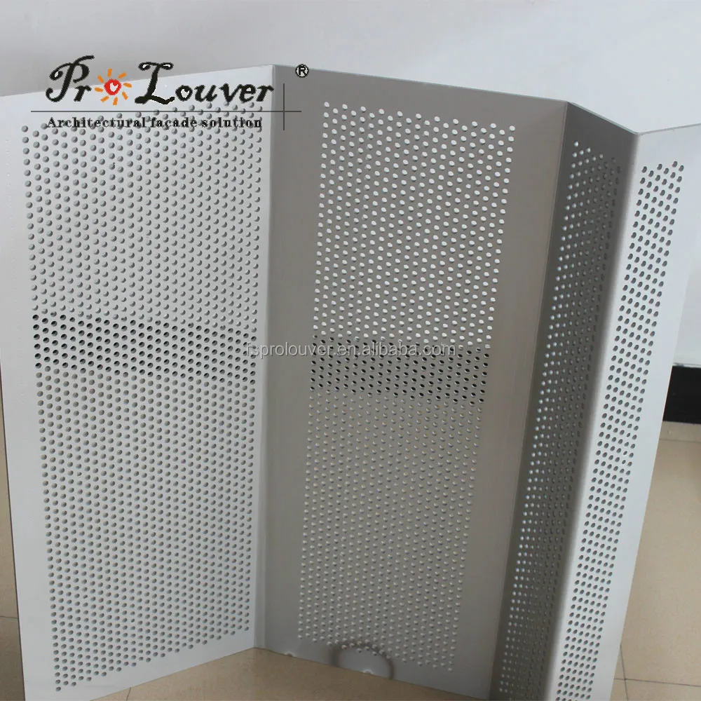 aluminum perforated decorative facades panel,Perforated sun shading