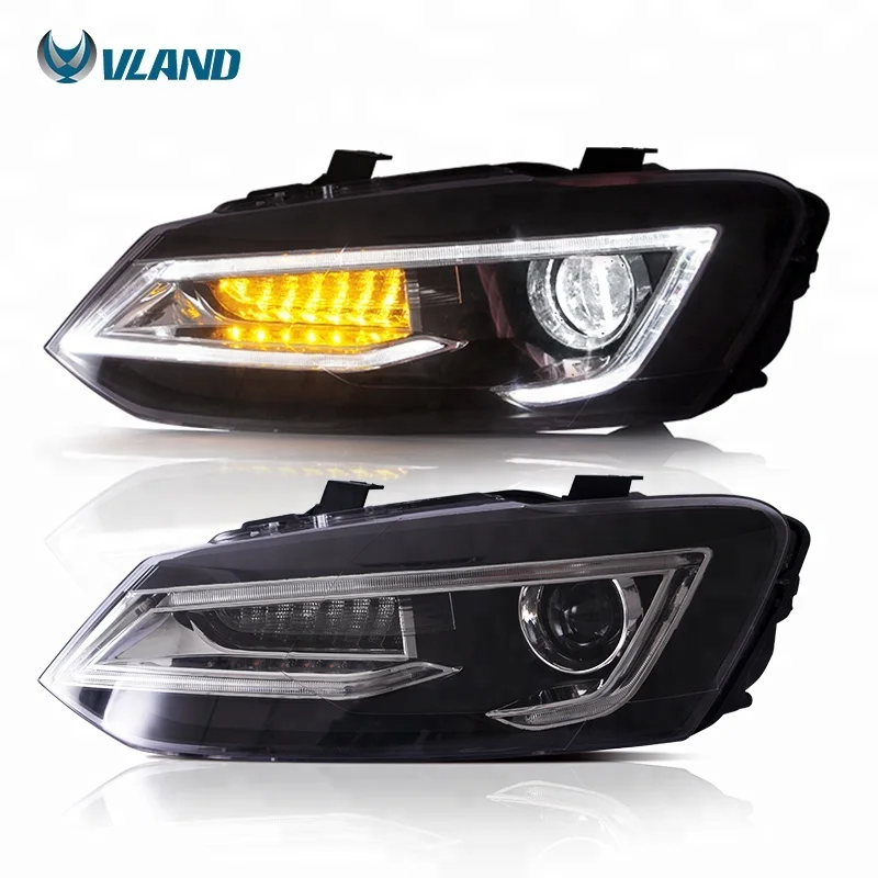 Передняя фара от производителя VLAND в наличии 2011-2017, фары vento для vw polo