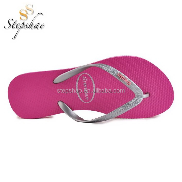 High quality Custom logo rubber flat flipflops for beach  outdoor  women girls flip flop