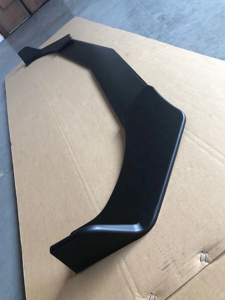 Universal Type Matte Black 3pcs Front Bumper Lip Spoiler Protection Cover Fit for All Cars