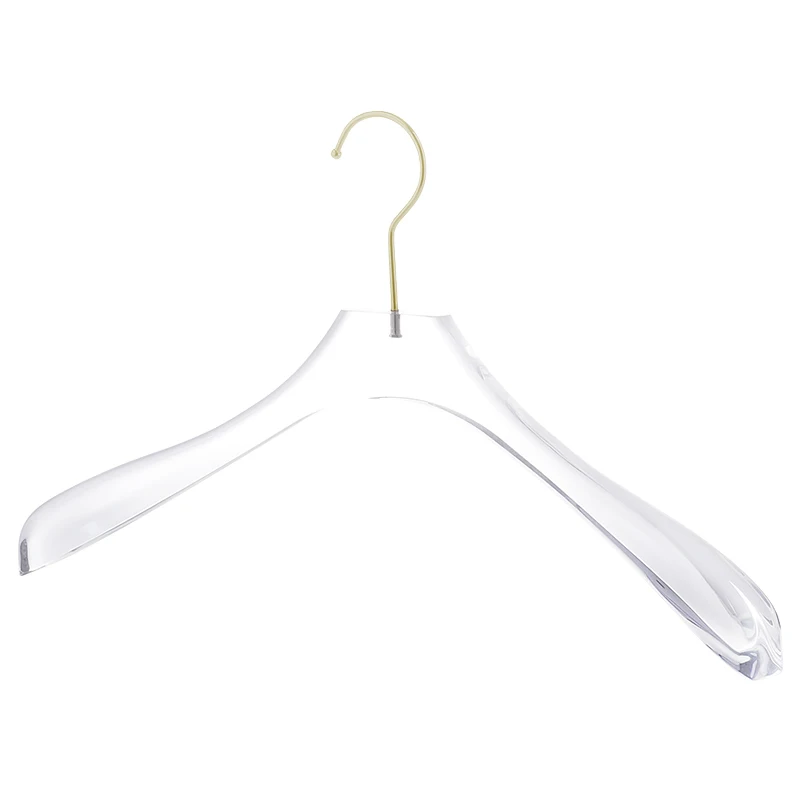 Wholesale  clear acrylic hangers for clothing shop acrylic clothes hanger for men