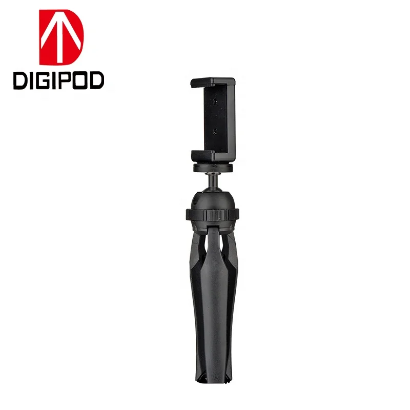 
DIGIPOD Mini desk Mobile Phone Tripod For Cell Phone With Smartphone Clasp S-060P+MH-04T 