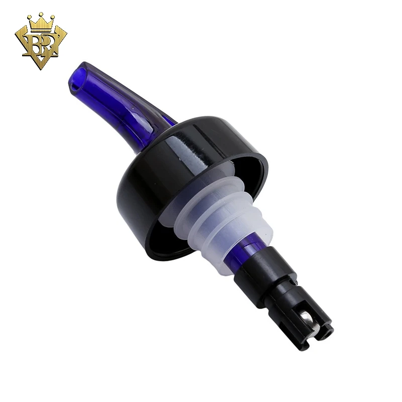 New design wine spirit pourer 10ml with colorful collar