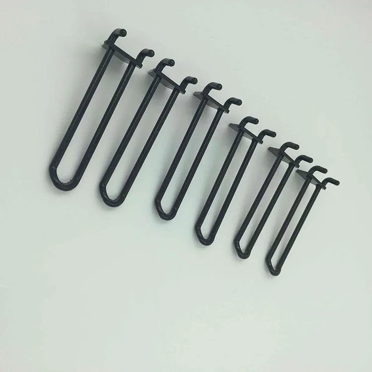 Однозубчатый пластиковый картонный крюк для витрины