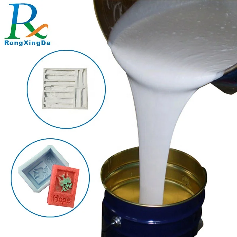 Два compoenent жидкости rtv 2 силиконовая резина для гипса плесень