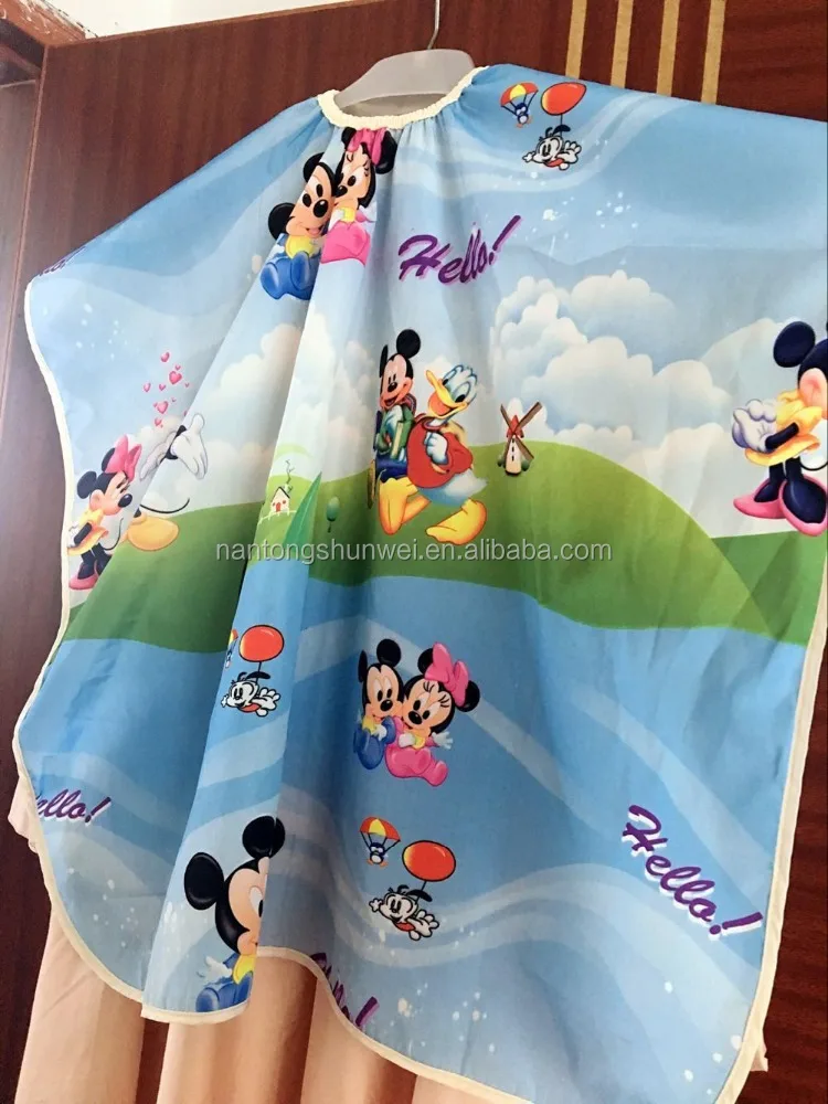 Kids cartoon printed Hairderssing Haircut Barber Cape