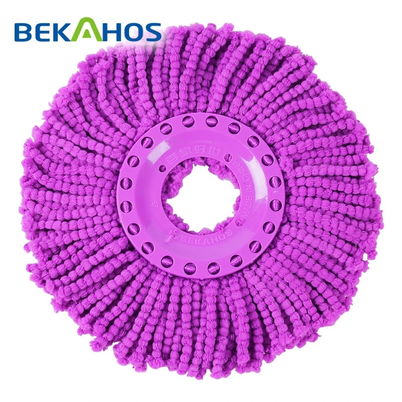 Bekahos 360 Rotating Degree Spin Easy Life Mop Magic Mop Bucket With 2 High Density Microfiber Mop Refill