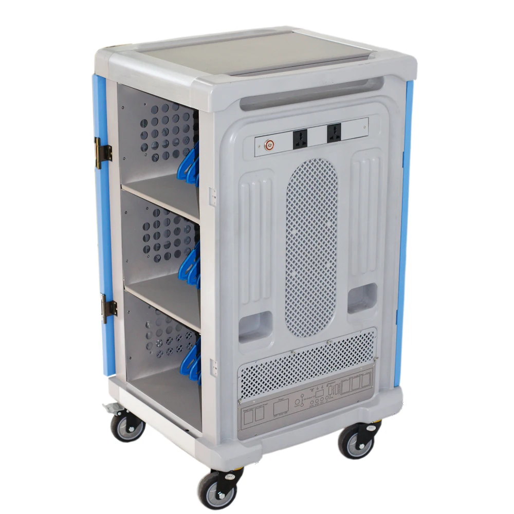  Pochar Y824A Smart Classroom Tablet-charging Cart Chromebook Charging Trolley