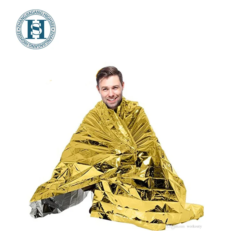 
good quality low price first aid emergency thermal blanket 