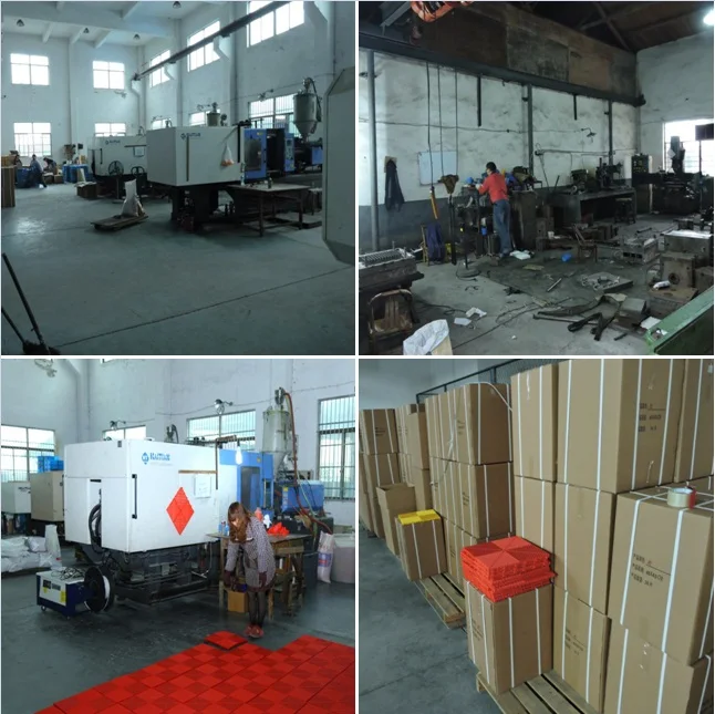 Waterproof non-skid interlock rubber floor mats for garage