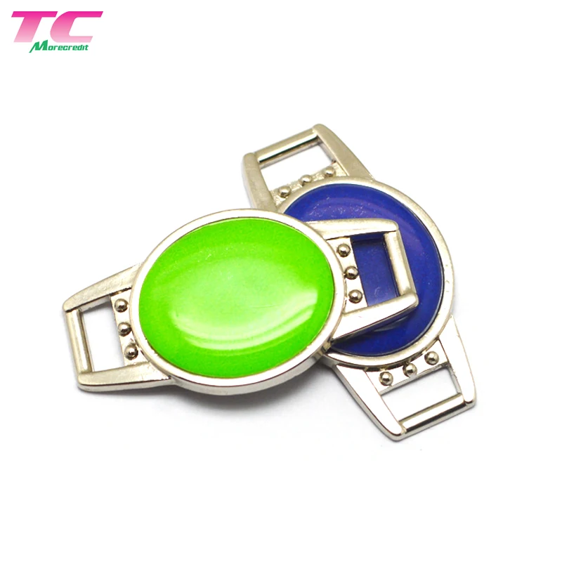 Fashionable Shoes Decoration Blank Shoelace Tag Charm Pendant, Custom Logo Metal Sneaker Shoelace Charm Accessories