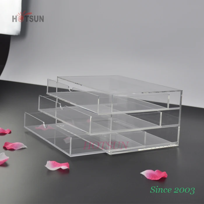 Clear Acrylic Makeup Organizer Acrylic Storage Box for Cosmetics