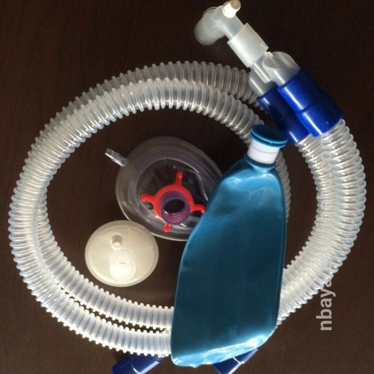 
breathing circuit with anesthesia,filter&breathing bag used in operating rooms(smoothbore tube) 
