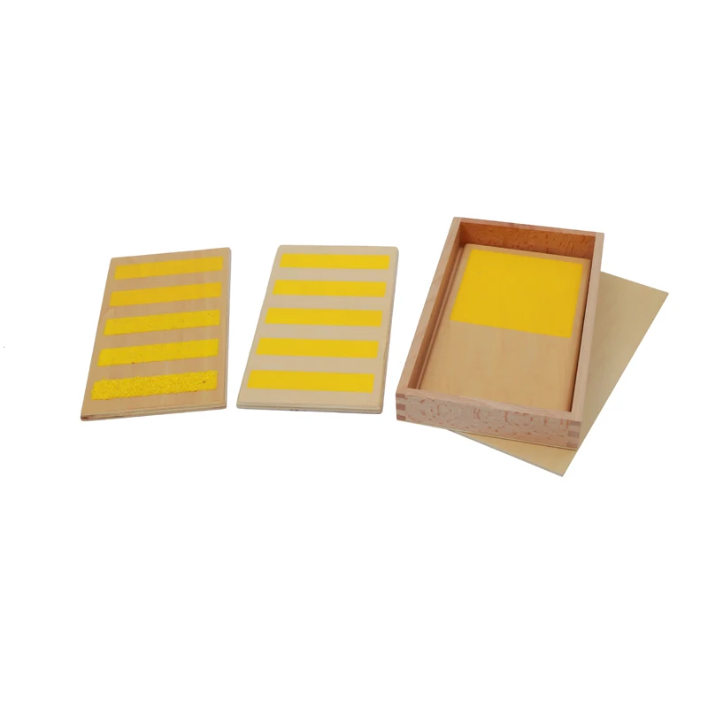 Montessori Material Montessori Teaching Aids Factory wholesale wooden educational toys Hot sell AMI Touch Boards with Box