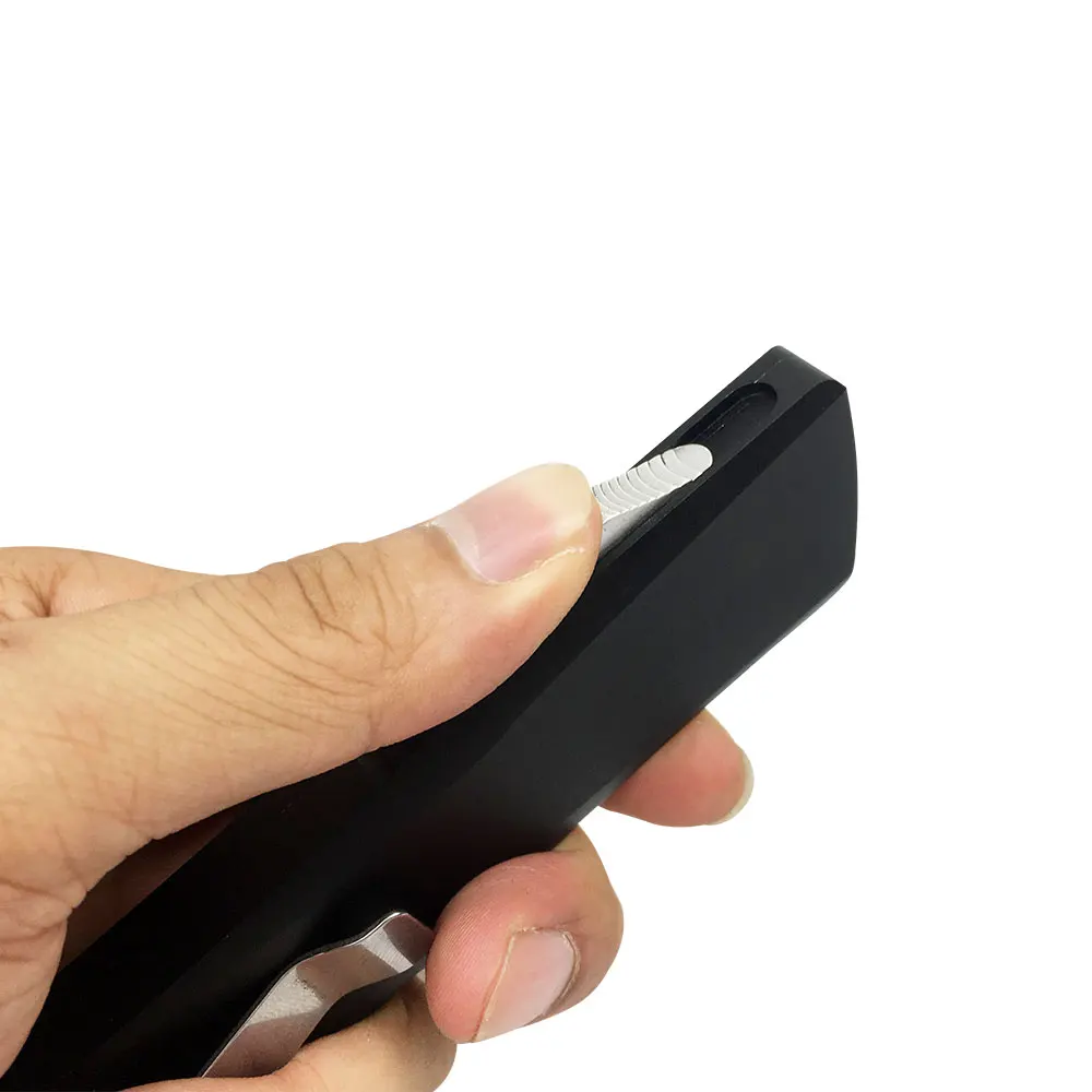 
wholesale Customized OEM Outdoor camping EDC telescoping Box Folding Knife Modeling Self defense Tactical comb with OTF knife 