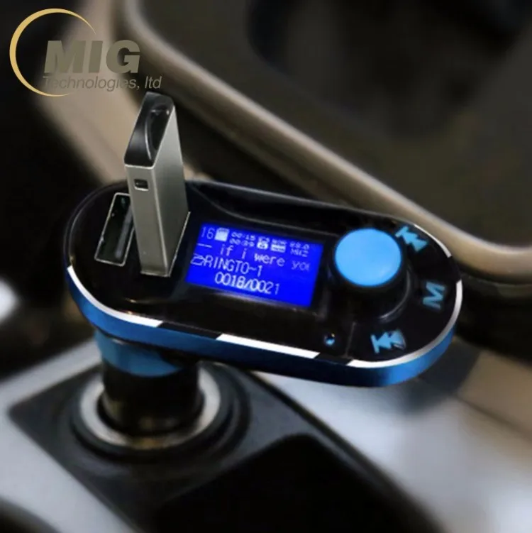 Wireless Car Kit FM Transmitter SD/TF/AUX/USB MP3 Music Player Ca Charger