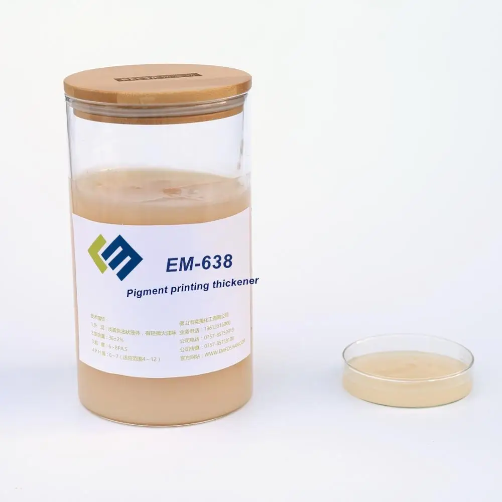 Pigment printing soft thickener