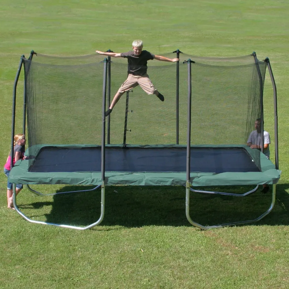 10 x 14 Foot Enclosed Rectangular Trampoline