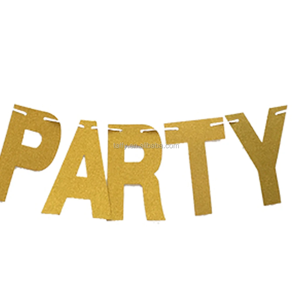 new bachelorette HEN party decorations supplies paper glitter LETS PARTY BITCHES BANNER bunting garland