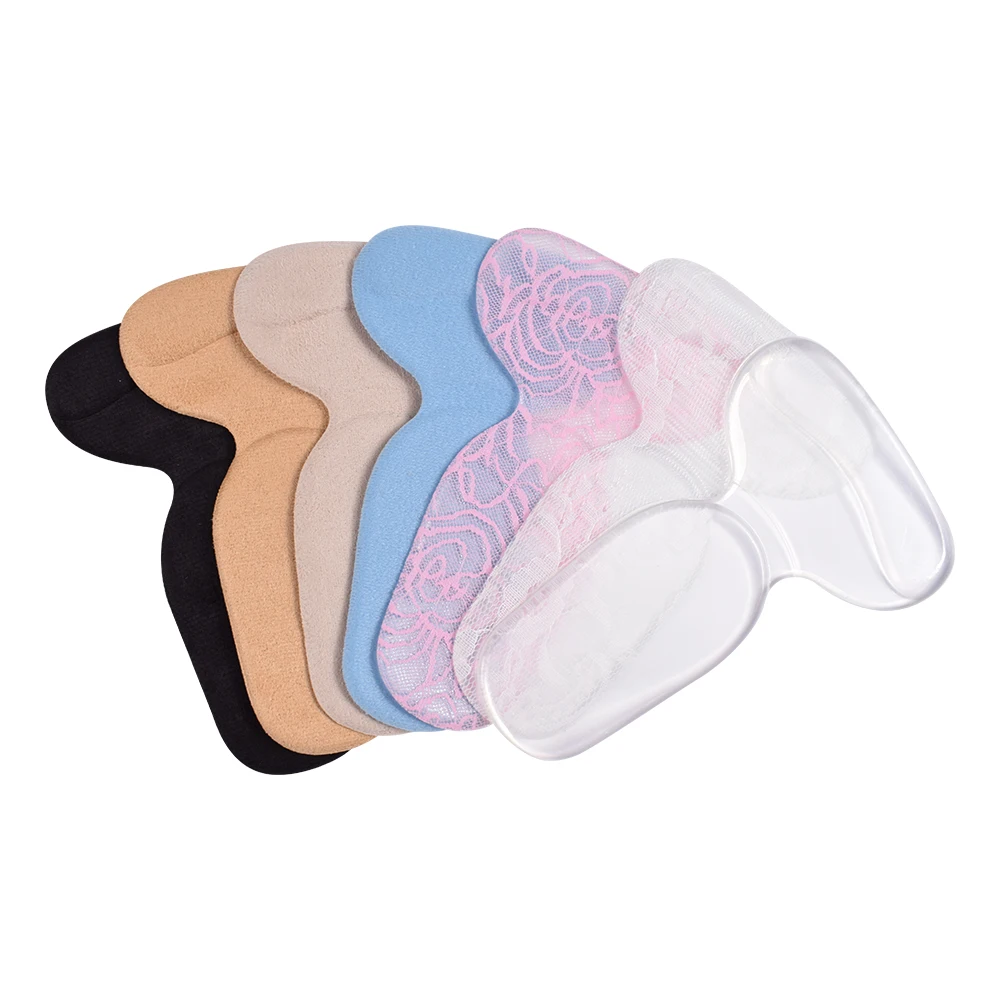 ZRWG05 высокое качество Cattlehide супер пот T-образная силиконовая гелевая стелька для пятки 1 пара амортизирующая