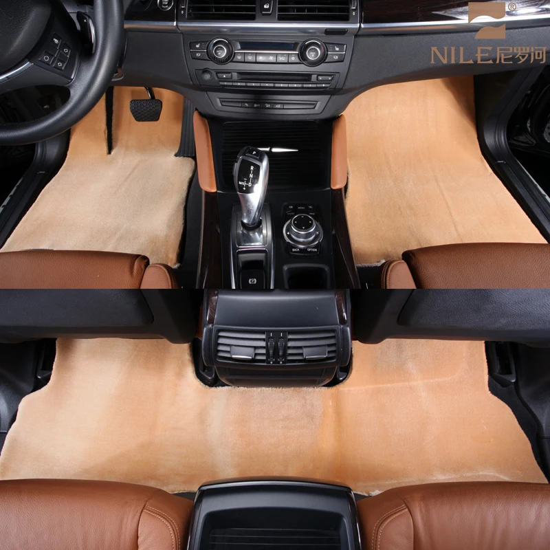 
Promotion Universal Non Skid Red Fur Carpet Car Floor Mat 