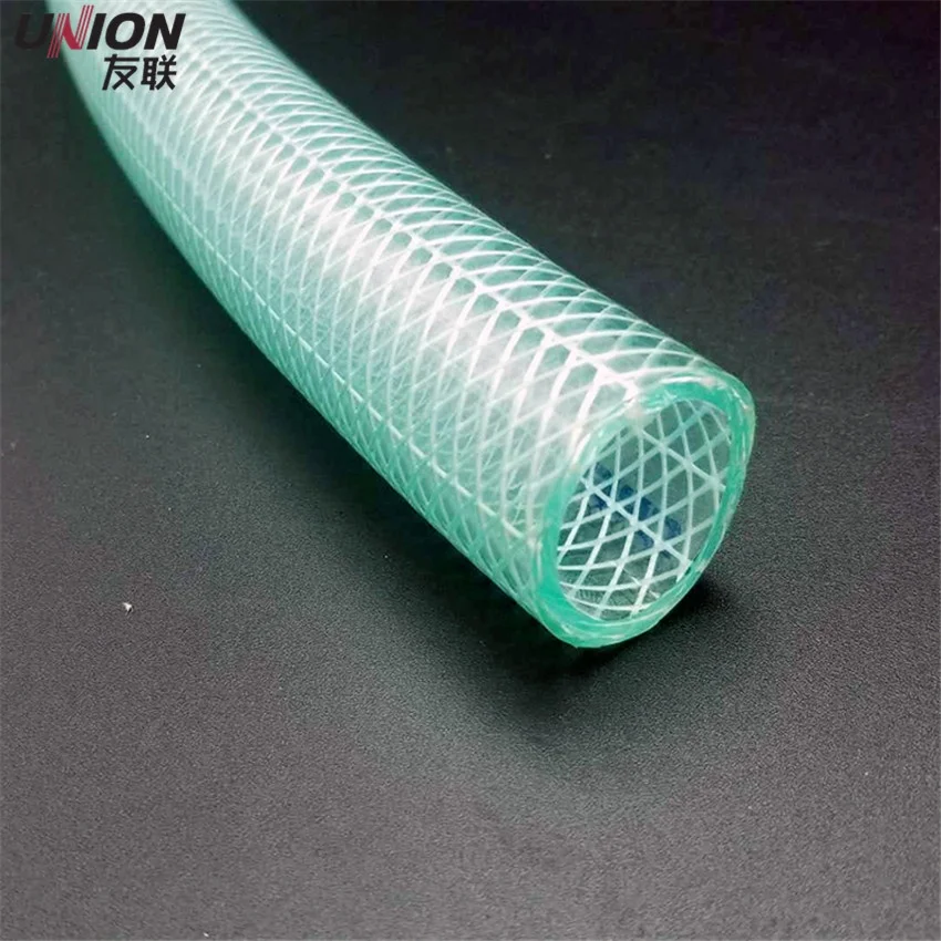 Braided PVC Hose, PVC Transparent Hose, Non-toxic Plastic Fibre Reinforced Tube