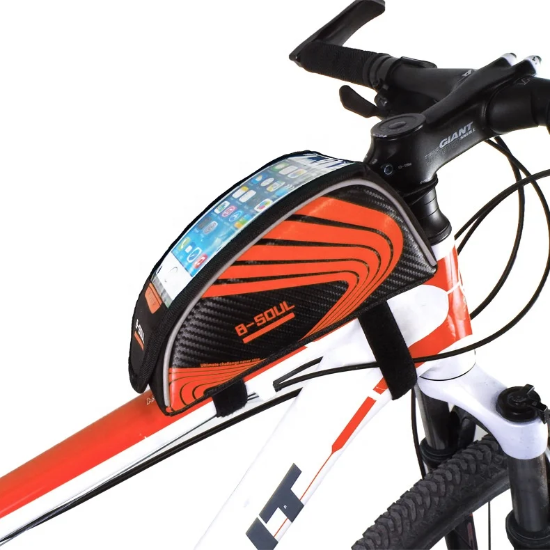 New Trending Oxford PU Waterproof Bike Handlebar Phone Bag 5.3' for Electric Bicycle Cycling