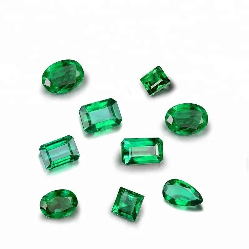  Изумрудный свободный 0.5ct глубокий зеленый натуральный драгоценный камень Муассанит Алмазный альтернативный принцесса Ограненный классический