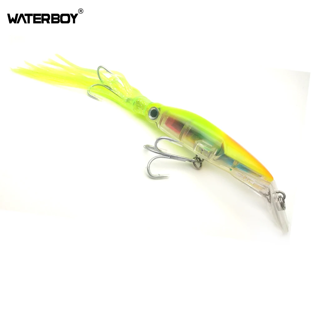 Big Game Beard Combo Squid Skirt Trolling Bait Bionic Hard Lures Fish Tackle 14cm 40g Octopus Fishing Lures