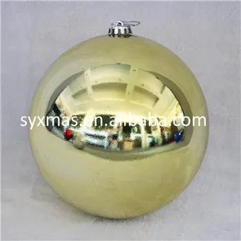 Wholesale Ready to Ship 30cm Christmas decoration shiny ball for party big plastic christmas ball Bola de navidad