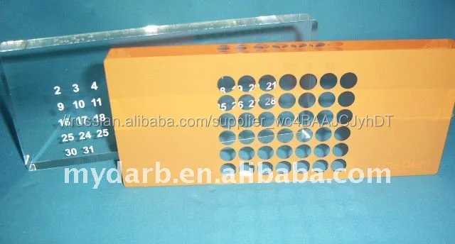 2016 пользовательские творческий подарок бизнес высокого класса офиса настольный календарь, ручка держатель