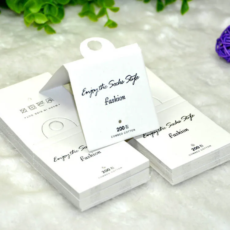 Бумажный ярлык для одежды сложенные перчатки и носки повесить теги пользовательские тег упаковки для носки заголовок карты