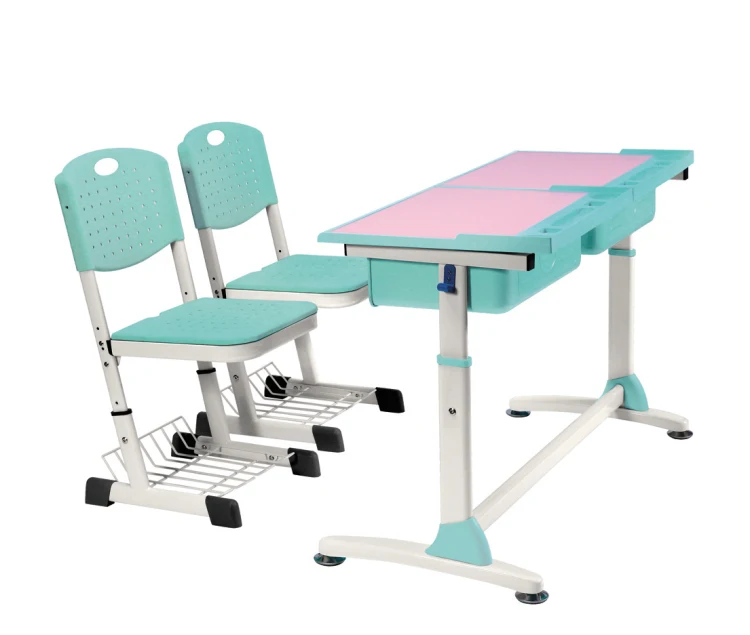 modern hot sale 2 seats fix school furniture wholesale primary school furniture