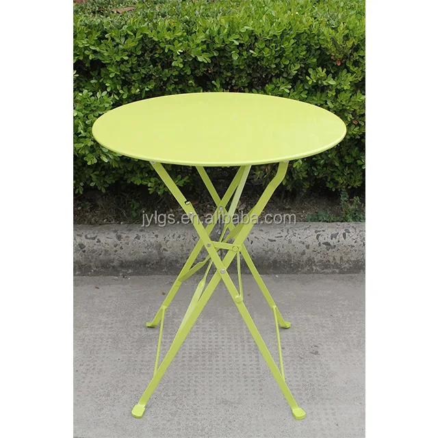 
 Открытый Патио Сад кованый железный круглый складной стол для бистро  