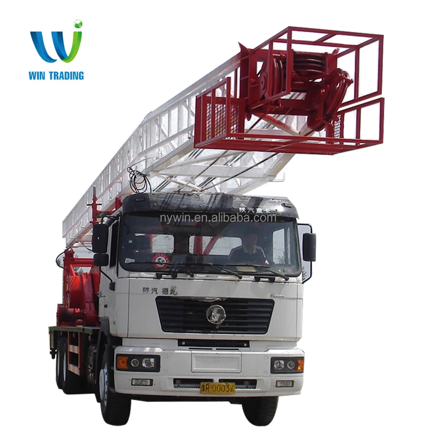 
RG API Standard Oil Field Oil and Gas Well Bore Hole Truck mounted Mobile 250hp XJ40 XJ250 40T Drilling and Workover Rig 