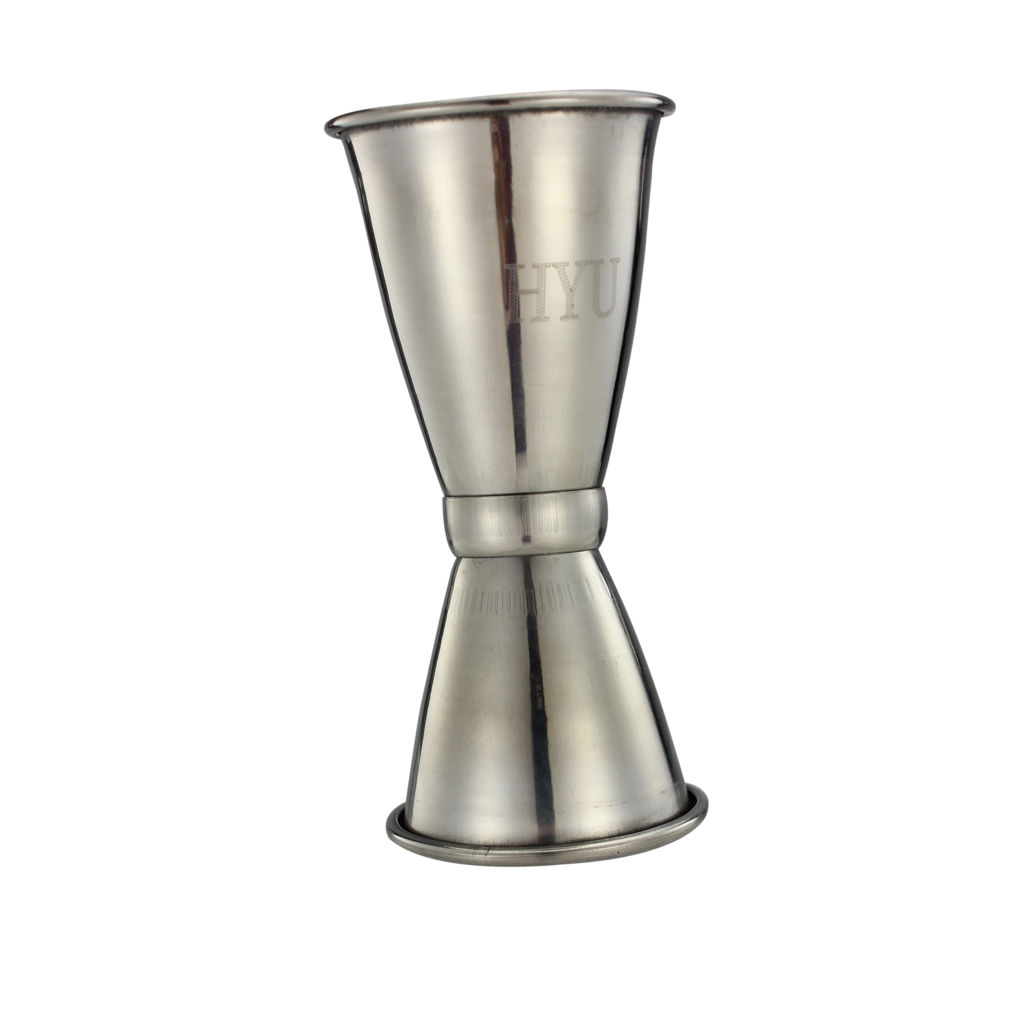 Hammered double-sided Jigger Shot Glass- Perfect for Cocktails, Whiskey, Gin, Rum, Vodka, and Tequila Shots
