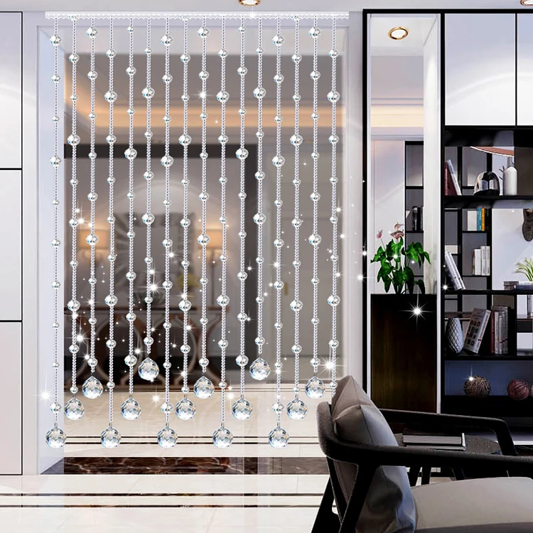 Crystal Crafts Ball Chain Room Curtain Crystal Curtain