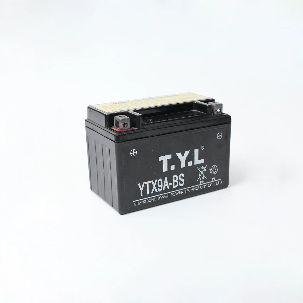 Brand new 12v 9ah ytx9l bs motorcycle battery manufactured in China (60555520772)