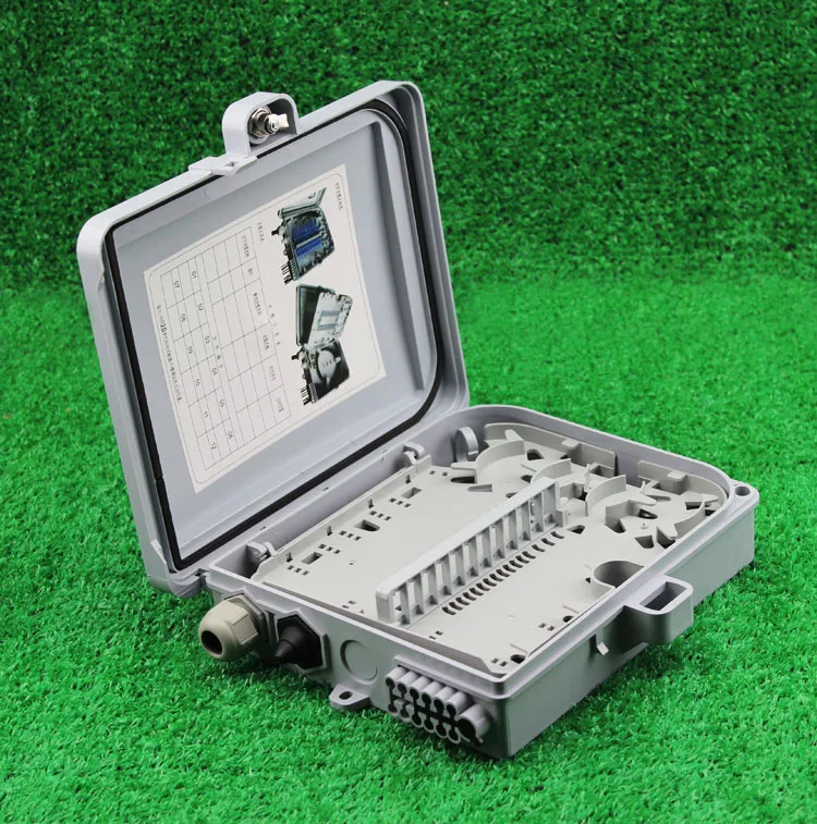Waterproof Mini FTTH Fiber Optic Joint Box for 12pcs Adapter or 1pcs 1x8 LGX Optical Splitter