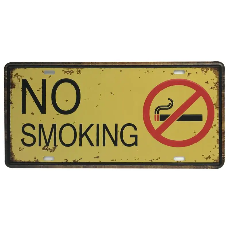 Wholesale Custom Logo 30.5cm*15.5cm Embossed License Plate Printed Vintage Logo Car Decorative Plate Decorative License Plate