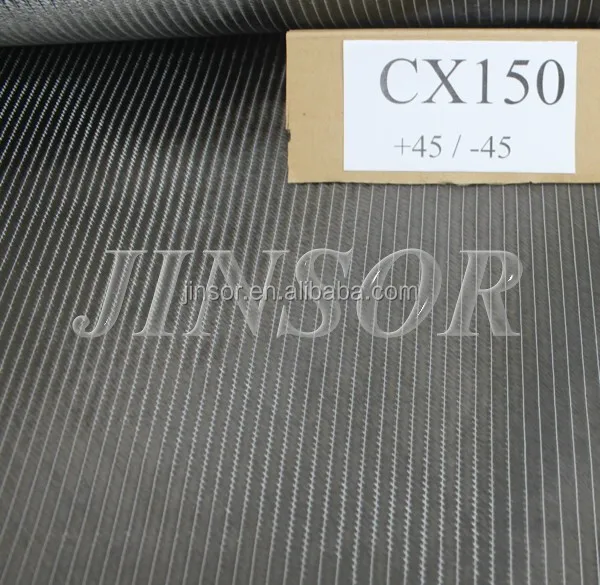 Japan T700S 12K  biaxial carbon fiber fabric  150 gsm