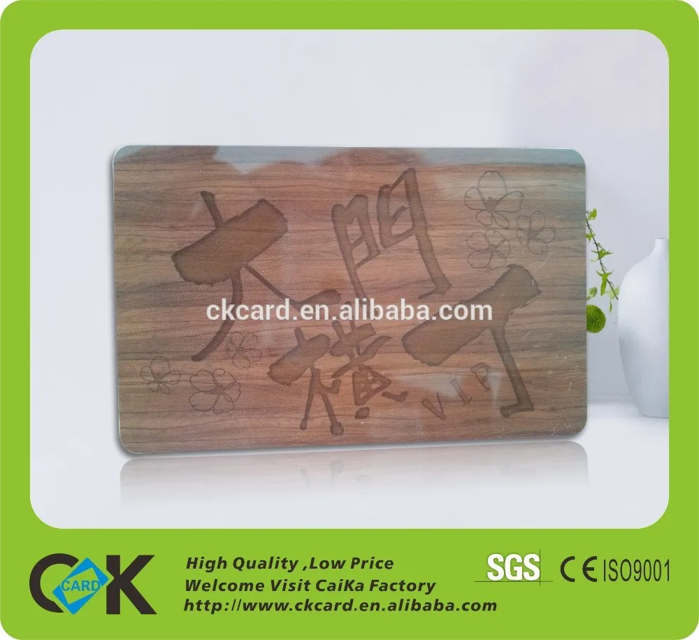 обе стороны печати пластиковых ясно визитная карточка