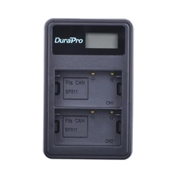 BP-511 BP 511 BP511 BP-511A BP511A LCD USB Dual Charger for Canon G6 G5 G3 G2 G1 EOS 300D 50D 40D 30D 20D 5D MV300i