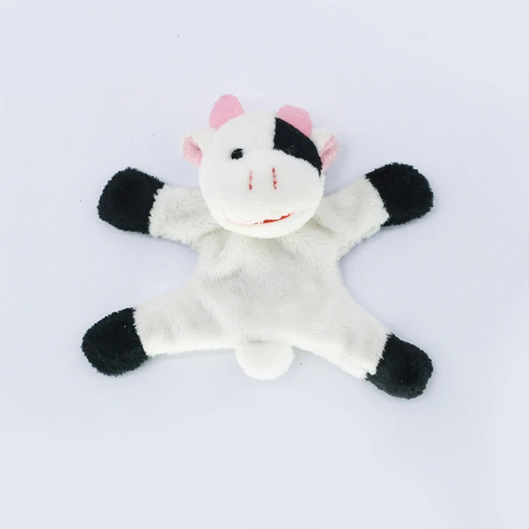 Stuffed plush cow animal fridge magnet toy