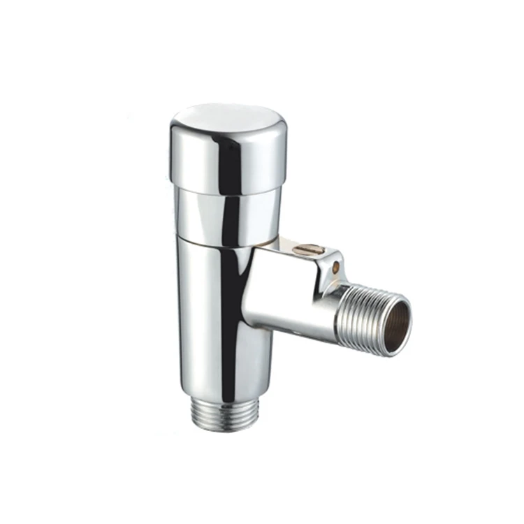 Toilte chromium plate brass flush valve